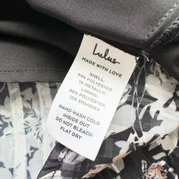 LULUS Pleasing To The Eye Floral Skater Mini Dress Small S - Picture 10 of 11